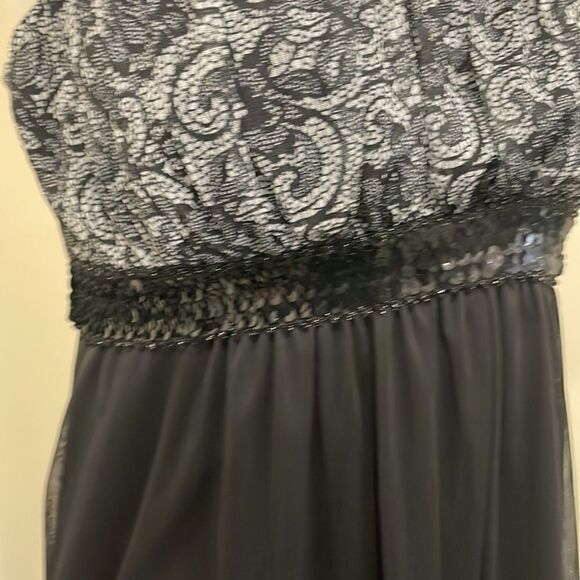 NWOT Enfocus Studio Black Sequin Dress. Size 10 M medium - Picture 4 of 8